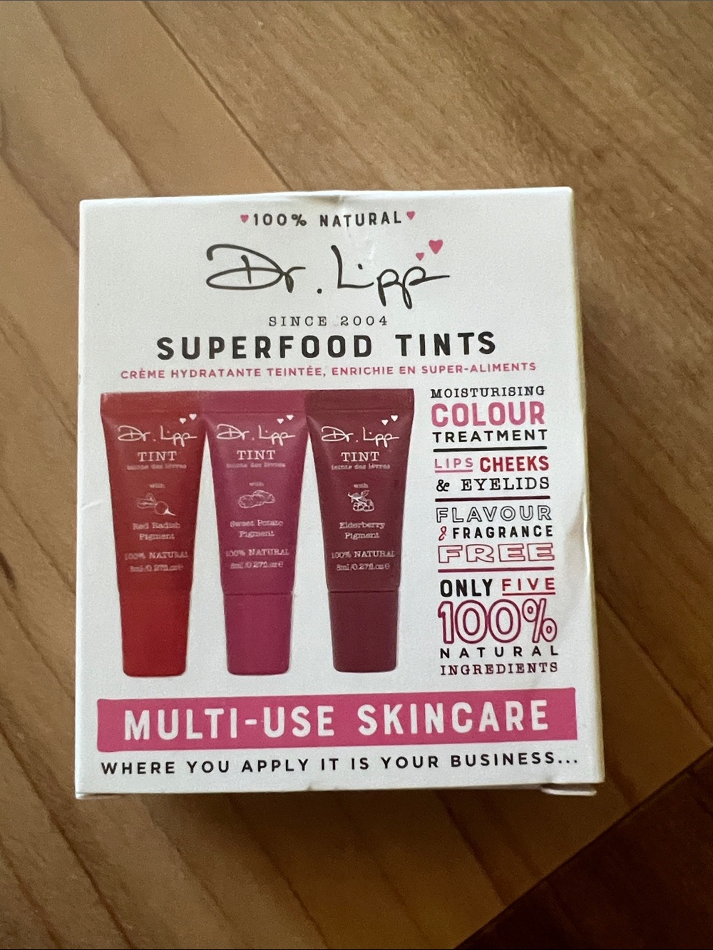 Dr Lipp Superfood Tints Multi-Use Skincare - Pink & Berry Shades - Brand New!